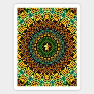 Turtle Kaleidoscope Sticker